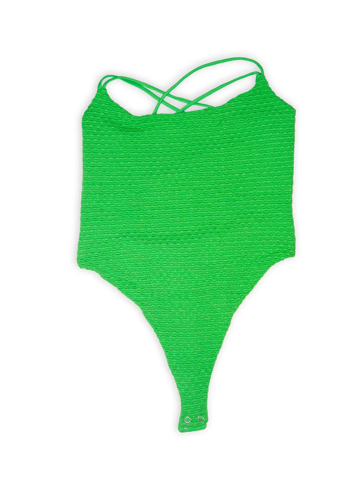 Body Espalda Cruzada Verde Neón